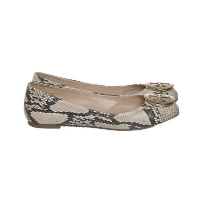 Ballerinasko (Beige, Sort, Flerfarvet) fra Tory Burch Læder
