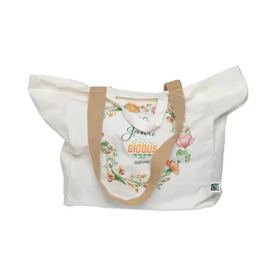 Canvas bag (White, Multicolored) from Globus