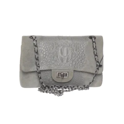 Shoulder-bag (Gray) from Borse in Pelle Leather