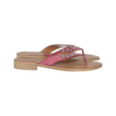 Flip Flops (Pink, Braun) von Marco Tozzi Leder
