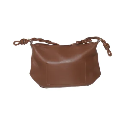 Handtas (Bruin) van Massimo Dutti Leer