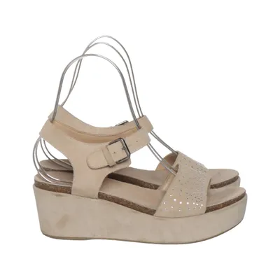 Kilehælssko (Beige) fra Geox Læder