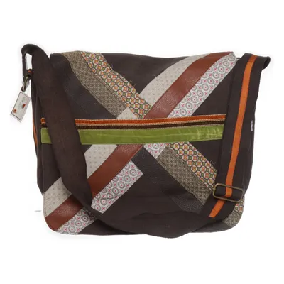Shoulder-bag (Brown, Multicolored) from Wendekreis
