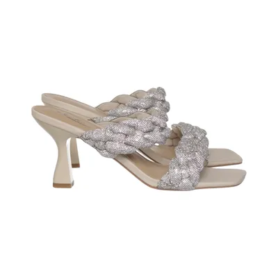 Mules (Beige, Argent) de Clou