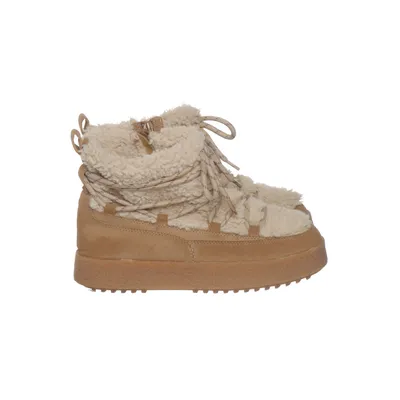 Laced boots (Beige) from Zara