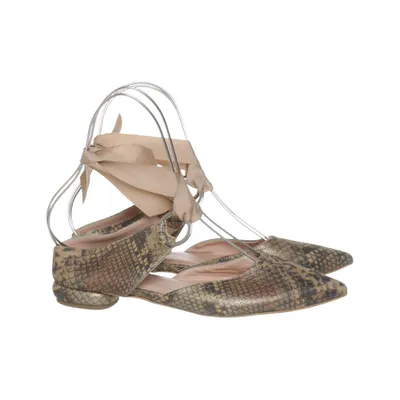 Ballet flats (Brown, Beige, Multicolored) from L37 Leather