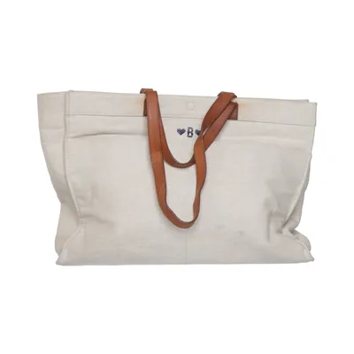 Handväska (Beige) från Sézane Bomull, Skinn