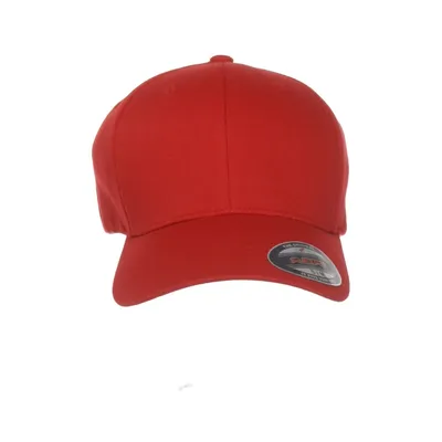 Honkbalpet (Rood) van Yupoong Katoen, Elastaan, Polyester