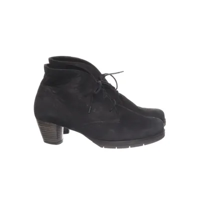 Laced boots (Black) from Semler Suede