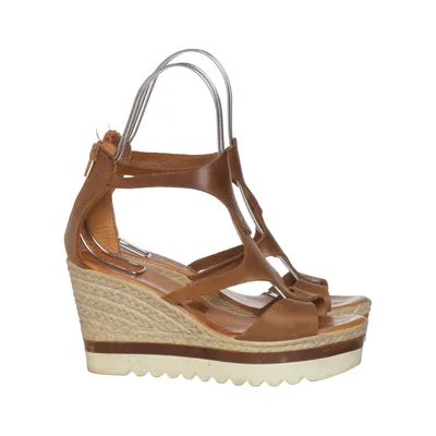 Wedges (Brown) from B&B Leather