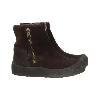 Curling boots (Brown) from Canada Snow Leather, Wool