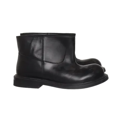 Enkellaarzen (Zwart) van Moschino Couture! Leer