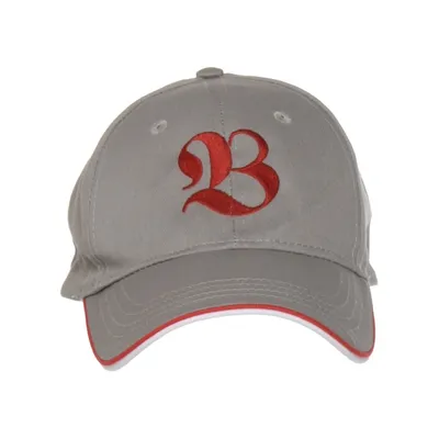 Baseball-Mütze (Grau, Rot) von Atlantis Baumwolle, Polyester