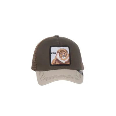 Casquette de camionneur (Marron, Beige)