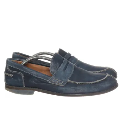 Loafers (Blue) from +2 Leather