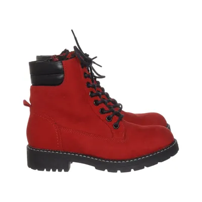 Laced boots (Red) from Landrover Polyester