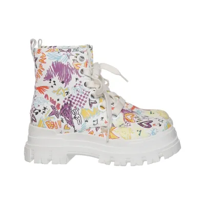 Schnürstiefel (Weiß, Mehrfarbig) von Buffalo Polyester