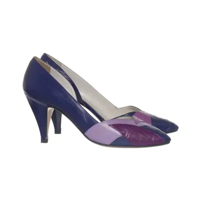 Hoge hakken (Blauw, Lila) van Desiree Leer