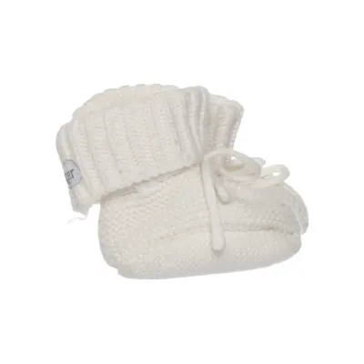 Baby slofjes (Wit) van Lodger Merinowol