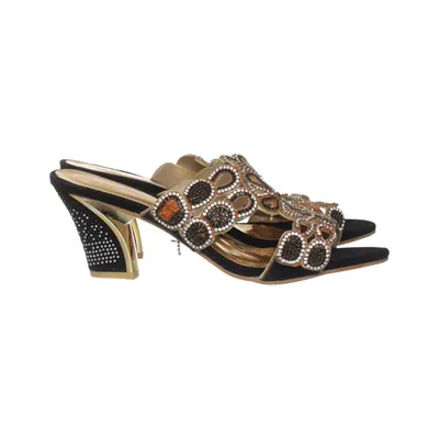 Mules (Black, Gold, Multicolored) from Nice