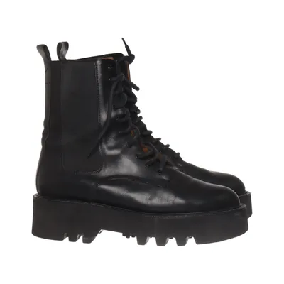 Bottes à lacets (Noir) de ATP Atelier Cuir