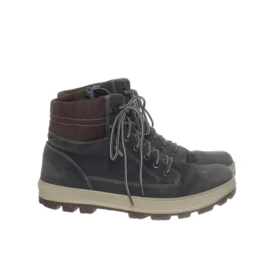 Laced boots (Blue, Brown) from Superfit Faux suede, Suede