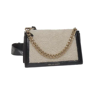Umhängetasche (Schwarz, Beige) von iDeal of Sweden Baumwolle, Kunstpelz, Polyester, Polyurethan