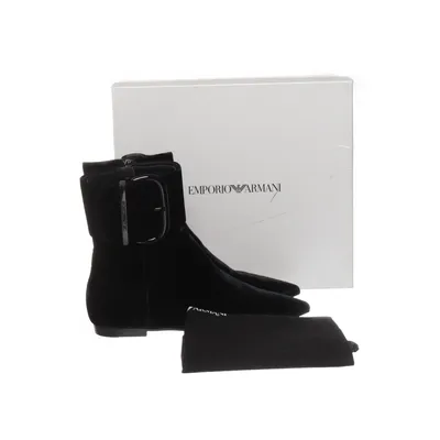 Ankelstøvler (Sort) fra Emporio Armani Læder, Ruskind