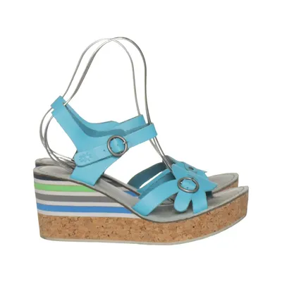 Chaussure compensées (Bleu, Multicolore) de Fly London Cuir