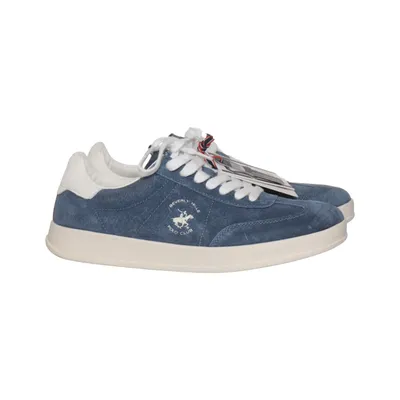 Sneakers (Blue, White) from Beverly Hills Polo Club Leather