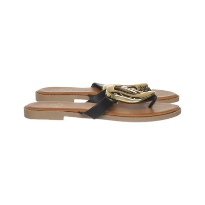 Flip-flops (Brown, Black, Gold) from Cink- Me