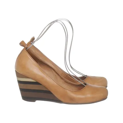 Wedges (Brown, Multicolored) from Ryłko Faux leather
