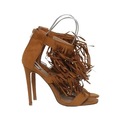 High heel sandals (Brown) from Truffle Collection Leather
