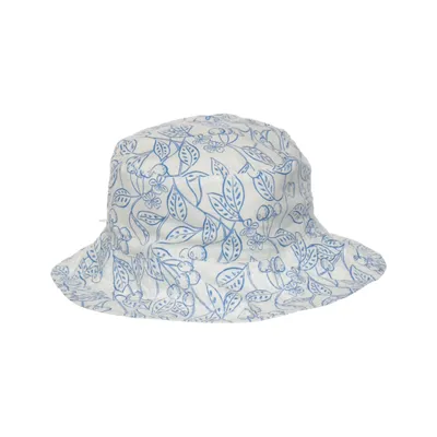 Bucket hat (White, Blue) from Petit Bateau Cotton