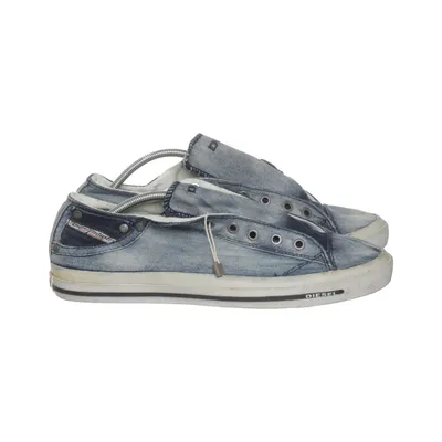 Chaussures en toile (EXPOSURE LOW) de Diesel Coton, Cuir, Polyester