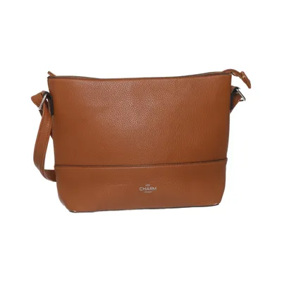 Shoulder-bag (Brown) from Charm Polyester, Polyurethane