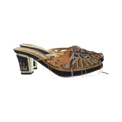 Mules (Gold, Brown, Multicolored) from Nice