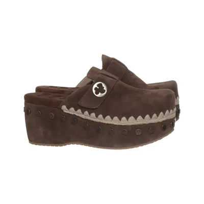 Wedges (Brown) from Mou Leather