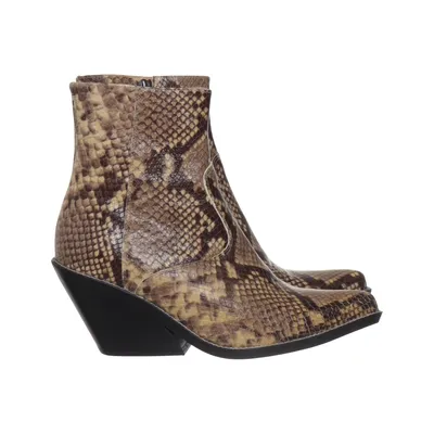 Heeled boots (Brown, Multicolored) from Henry Kole Leather