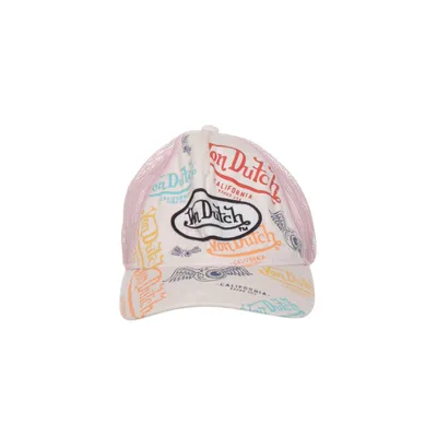 Truckerkeps (Rosa, Flerfärgad) från Von Dutch Bomull, Polyester