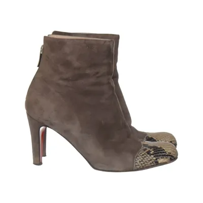 Heeled boots (Brown, Multicolored) from Voltan Leather
