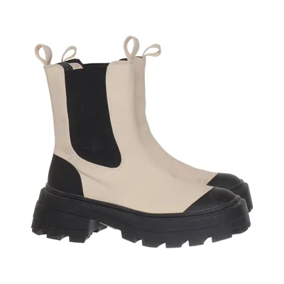 Chelsea boots (Beige, Zwart) van NLY Shoes