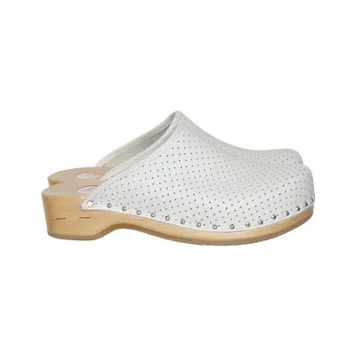 Clogs (White) from Berkemann Leather