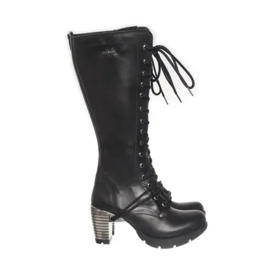 Boots (Black, Silver) from New Rock Leather