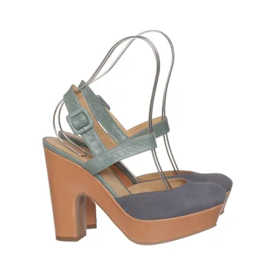 High heel sandals (Gray, Brown, Green) from Hoss Intropia