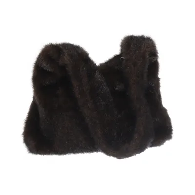 Axelremsväska (Faux pälsväska)
