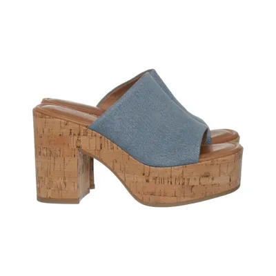 Mules (Blue, Brown) from Tamaris Leather