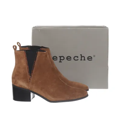 Heeled boots (Brown) from Depeche Suede