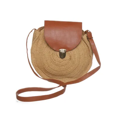 Axelremsväska (Brun, Beige) från Yl Polyester