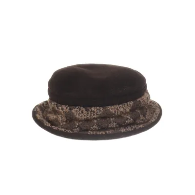 Cloche hat (Brown) from Fiebig Cotton, Wool